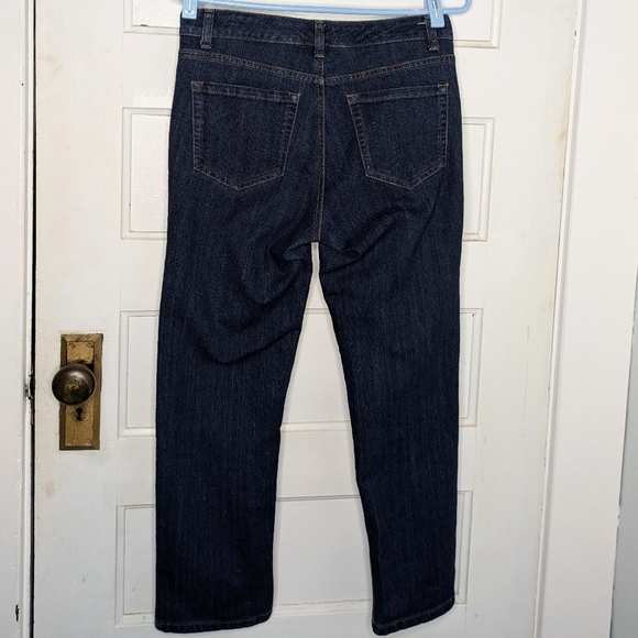 Jones New York jeans - women's mid-rise straight cut jeans / capris - Picture 2 of 5